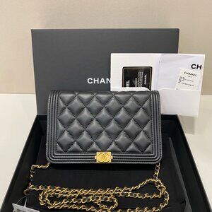 CHANEL Leboy WOC | Black Caviar Leather with Gold Hardware